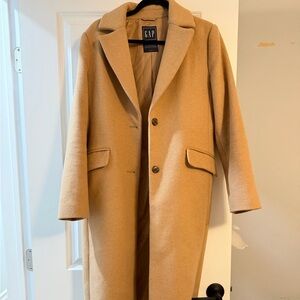 GAP Beige Wool Blend Coat